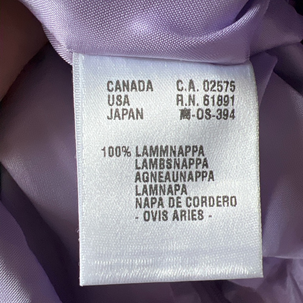 Vintage Escada Metallic Lilac Lamb Leather Pants | Size 34 - Picture 4 of 8